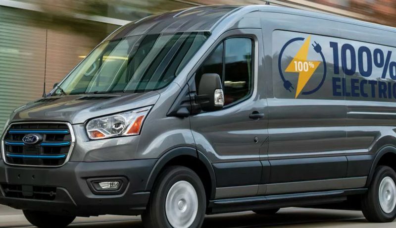 electric van leasing Ireland - Ford E-Transit commercial vehicle